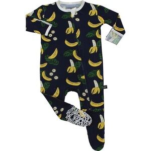 NWT PEREGRINE KIDSWEAR 18M - 24M Bamboo Footed Sleeper, Go Bananas Onesie pjs